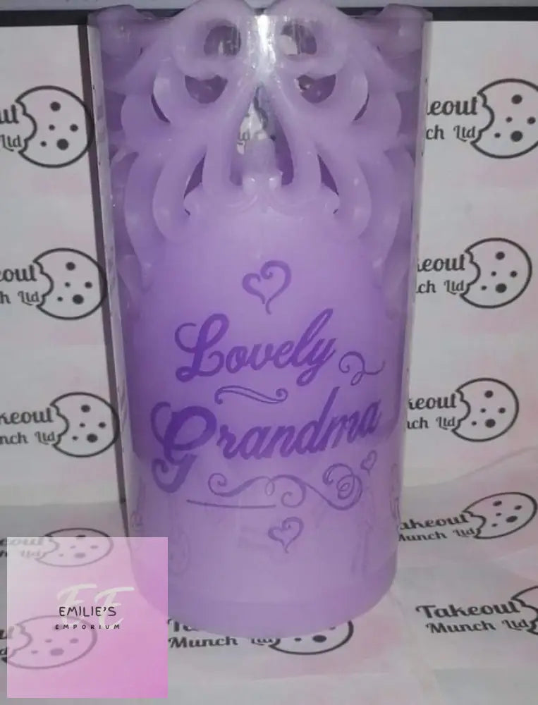 Wax Flameless Lovely Grandma Led Candle