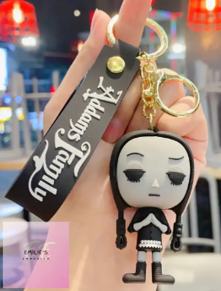 Wednesday Addams Pale Key Ring