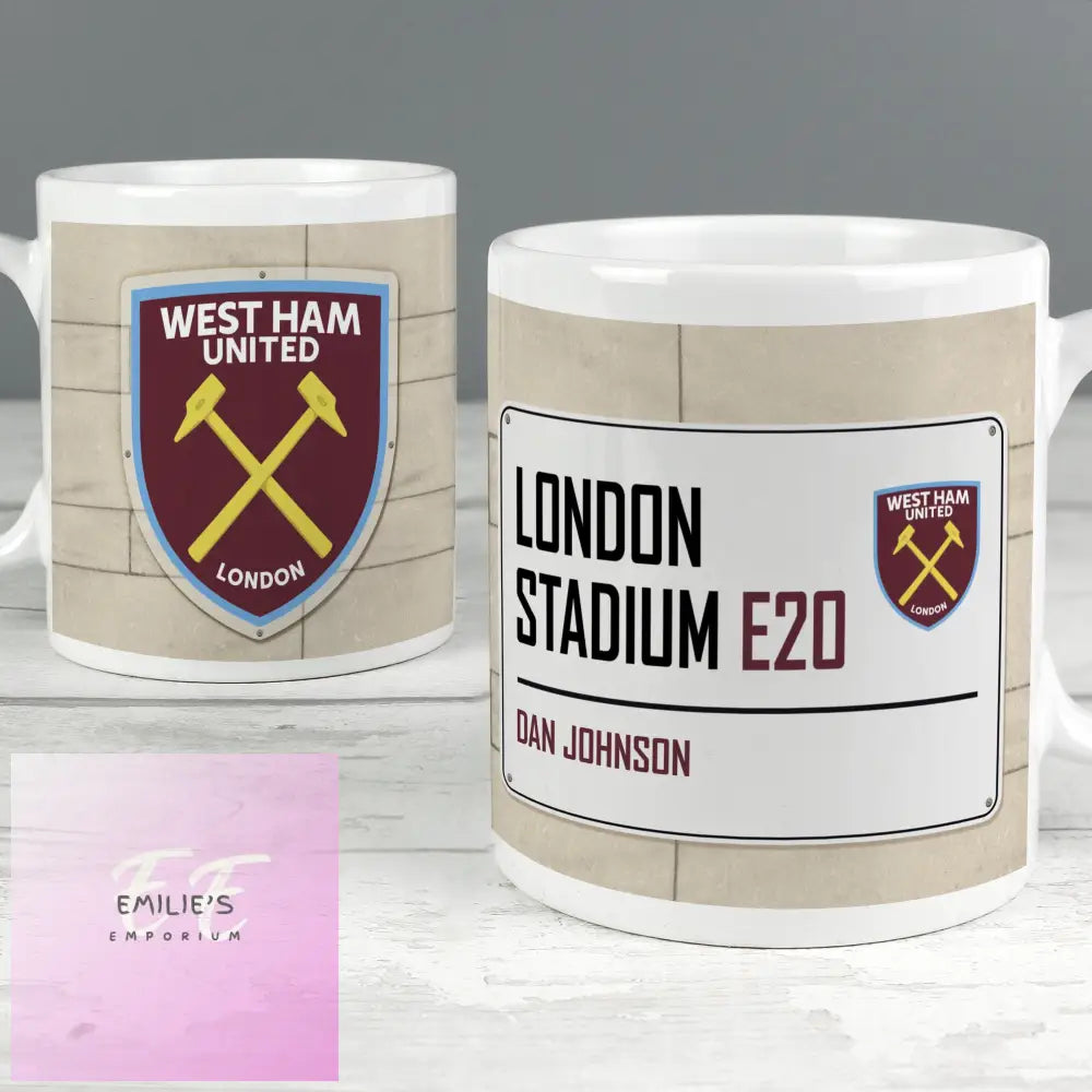 West Ham United Fc Street Sign Mug