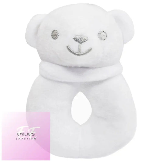 White Bear Rattle Toy