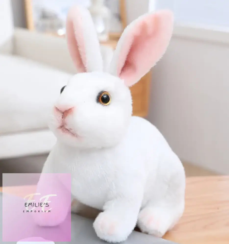 White Rabbit Plush Toy 20Cm