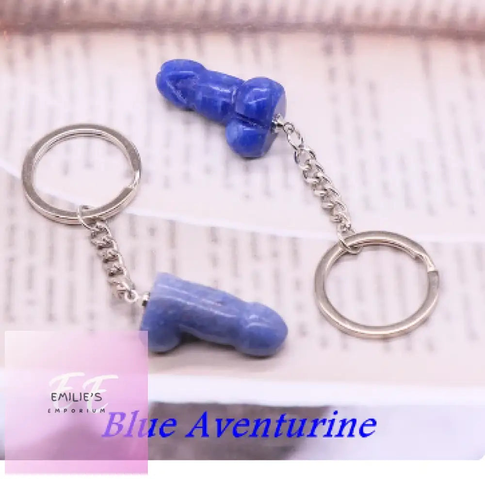 Willy Key Rings- Choices Blue Aventutine