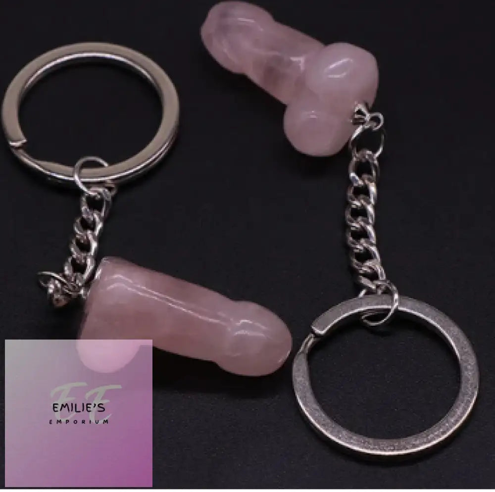 Willy Key Rings- Choices Rose Quartz