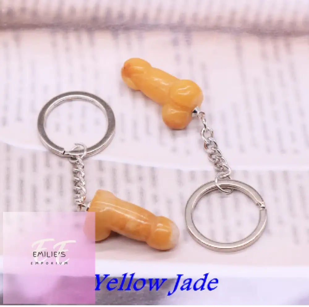 Willy Key Rings- Choices Yellow Jade