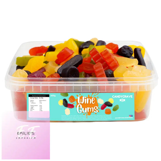 Wine Gums Tub (Candycrave) 600G Candy & Chocolate