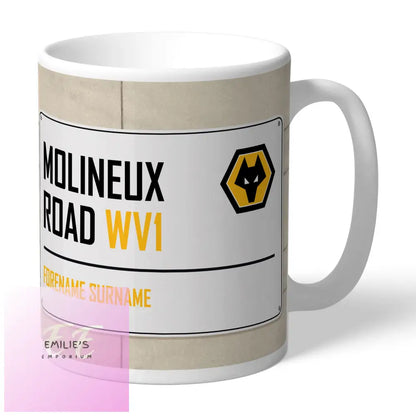 Wolves Street Sign Mug