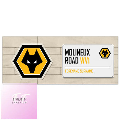 Wolves Street Sign Mug