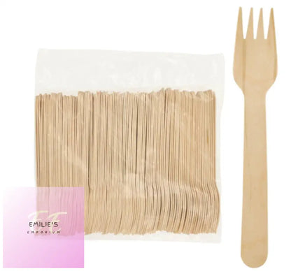 Wooden Fork - Pack Of 100