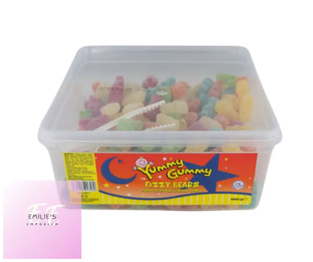 Yummy Gummy Fizzy Bears 1000G Tub