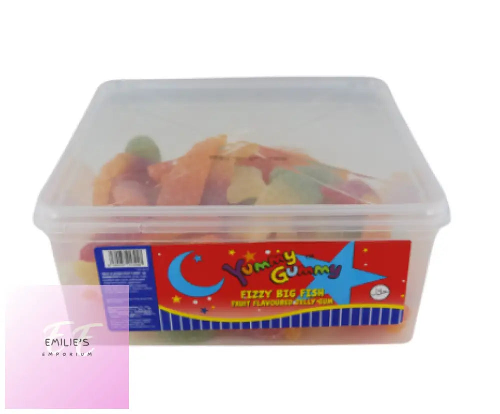 Yummy Gummy Fizzy Big Fish 800G Tub