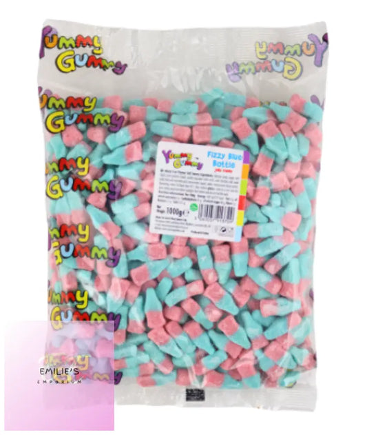 Yummy Gummy Fizzy Pink & Blue Bottles 1Kg