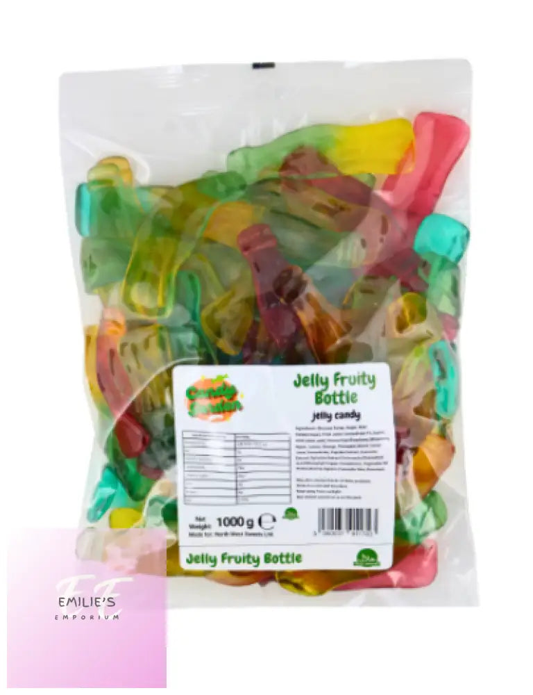 Yummy Gummy Giant Fruity Bottles 1Kg