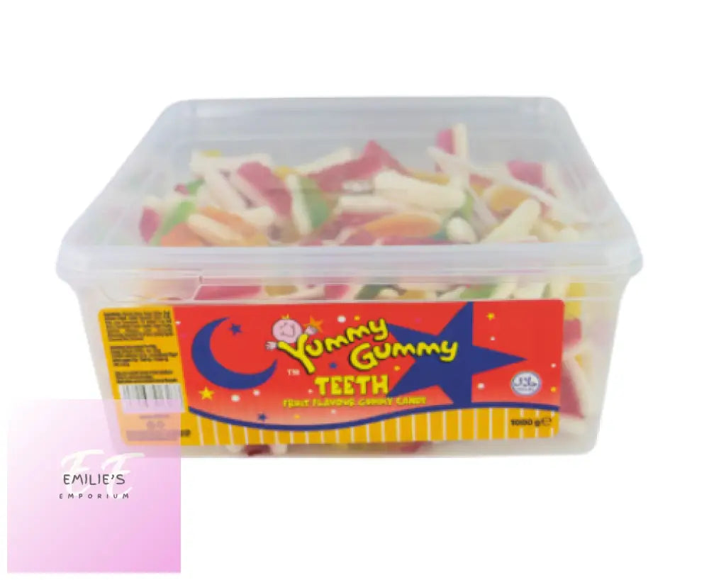 Yummy Gummy Jelly Teeth 1000G Tub