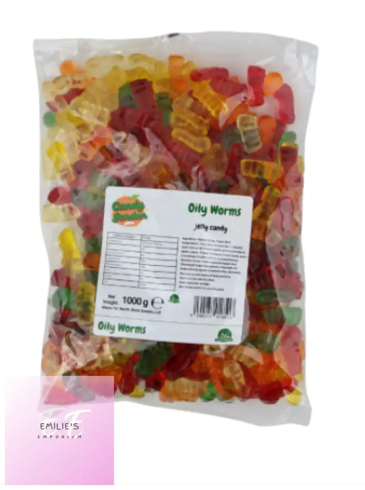 Yummy Gummy Oily Worms 1Kg