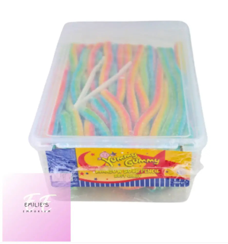 Yummy Gummy Sour Rainbow Pencils 1200G