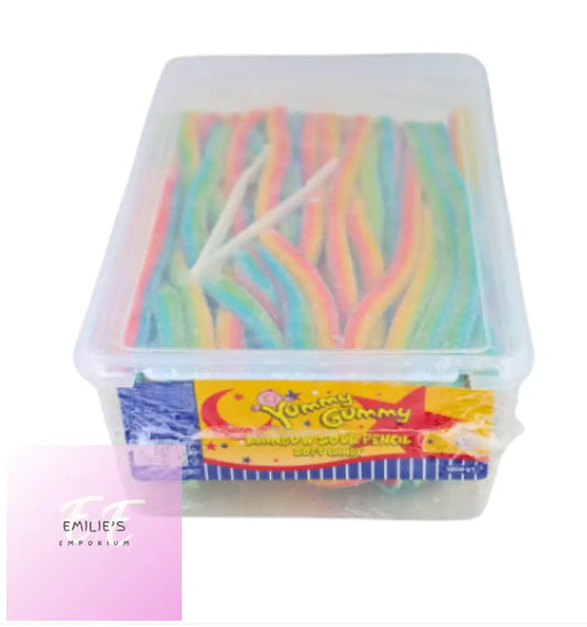 Yummy Gummy Sour Rainbow Pencils 1200G