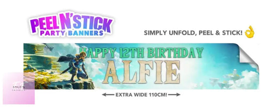 Zelda Personalised Birthday Party Banner